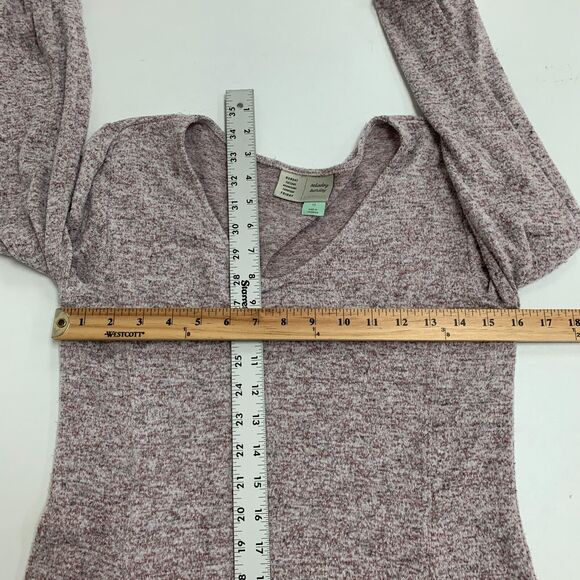 Saturday Sunday Knit Sweater Dress Women XS Anthropologie Space Dye Elastic Cuff - Picture 8 of 16